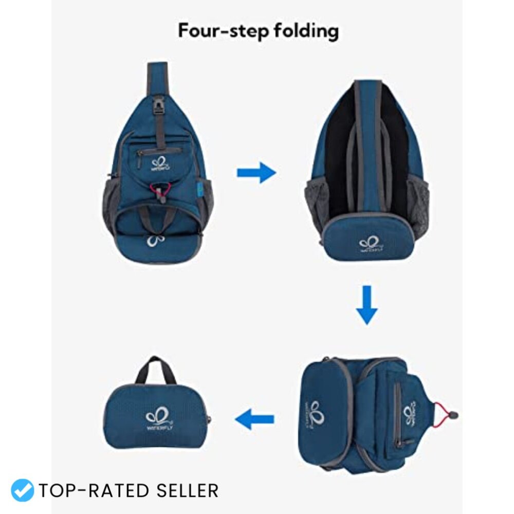 Packable Crossbody Sling Backpack Lightweight Fol… - image 6